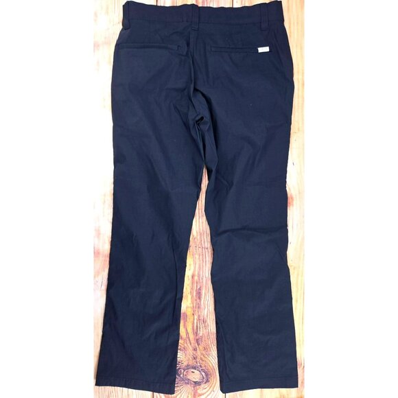 Orvis Mens Navy Stretch Water-Repellent Pants 32x29 Nylon Blend - Picture 2 of 10